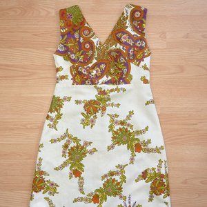 Vintage 70’s Malihini Hawaii Designer Collection Cotton Dress Size S-M